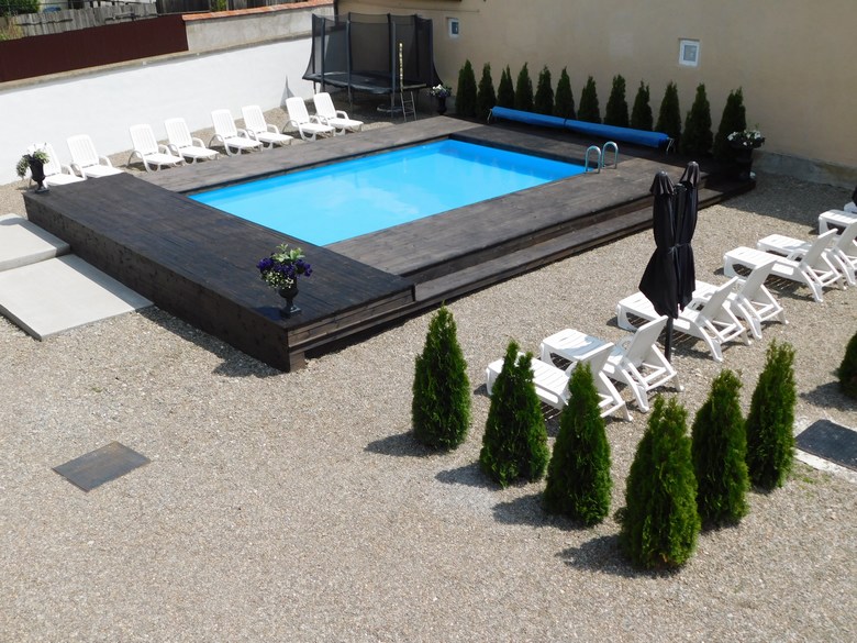 Outdoor heated pool